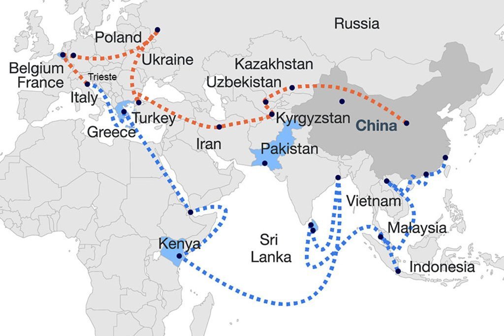 belt and road nuova via della seta trieste