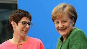 Angel  Merkel Annegret Kramp Karrenbuaer