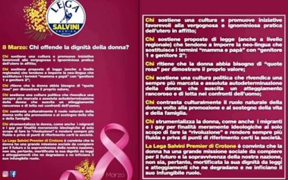 Lega di Crotone Festa della donna 2019