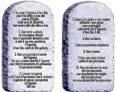 dieci comandamenti 